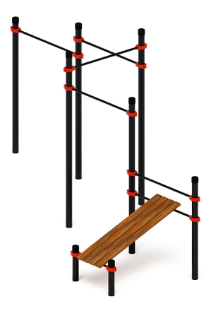 Воркаут 108 красный ВТ 12.15-01, фото 4