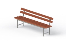 МФ 1.07 Лавочка со спинкой разборная 2 метра