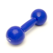 Гантель виниловая DB-102 4 кг, темно-синяя