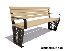 Парковая скамейка Гарнизон, Сосна 1,5 м