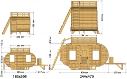 Игровой домик TORUDA WOOD Счастливый фургон, фото 3 Игровой домик TORUDA WOOD Счастливый фургон, фото 3