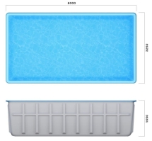 Бассейн 6х3,25х1,65м. Рейнир Marshall Pools (чаша)