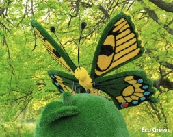 Топиари композиция Бабочка на яблоке Гренни - газон Deluxe+Ecо, фото 7