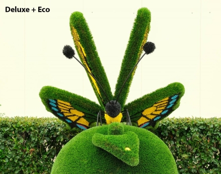 Топиари композиция Бабочка на яблоке Гренни - газон Deluxe+Ecо, фото 4
