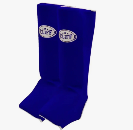 Защита голень-стопа х/б синяя р.XS, фото 1