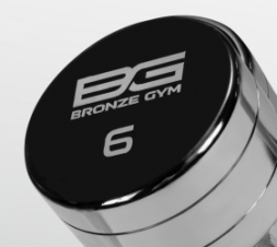 BRONZE GYM BG-PA-DB-C06 Гантель хромированная 6 кг, фото 5