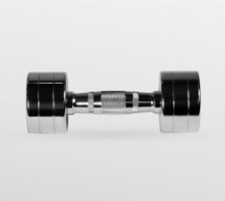 BRONZE GYM BG-PA-DB-C06 Гантель хромированная 6 кг, фото 2