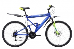 Велосипед Challenger Desperado Lux FS 26 D синий/зелёный/голубой 18''