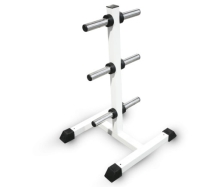 Стойка для хранения дисков Barbell МВ 1.15 на 50 мм - елочка (на 6 позиций) белый