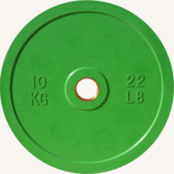 Диск JOHNS d51мм, цветной обрезиненный, 10кг