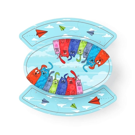 Столик детский круглый (Коты) - МФ 31.01.01-02, фото 2