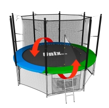 Батут UNIX line 12 ft Classic (inside) с защитной сеткой