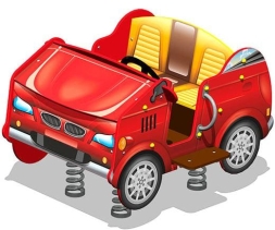 Качалка на пружине Кабриолет У1 КЧ086 для детской площадки, фото 1