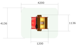 Качалка на пружине Кабриолет У1 КЧ086 для детской площадки, фото 3