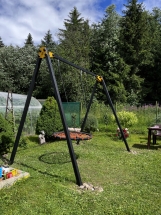 Уличные качели Рекорд W-2, перекладина 3 м