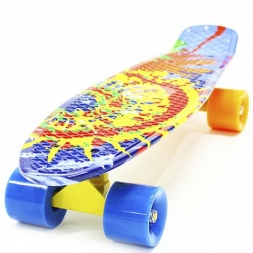 Пластиковый скейтборд-круизер Hubster Cruiser 22&quot; Design Sunset, фото 1