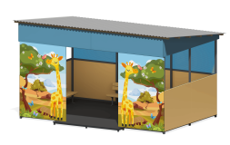 Теневой навес Тропики ПС-45.2 5,15х3,6 для детской площадки