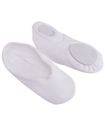 Балетки концертные, текстиль, белые, р. 38-42, фото 1