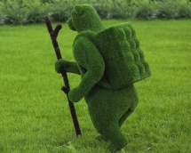 Топиари Медведь с кашпо, турист - газон Eco