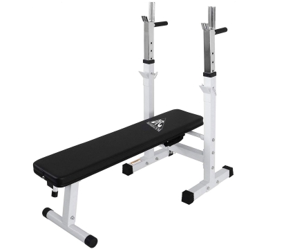 Скамья со стойками под штангу DFC складная DBCH2W, фото 1