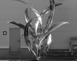 Скульптура из нержавеющей стали Ирис Стандартный размер, фото 1