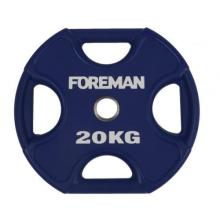 Диск X-Training уретановый цветной FOREMAN FM/UPX-20KG-BL (20 кг), фото 1