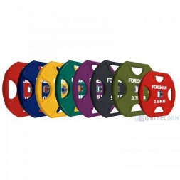 Диск X-Training уретановый цветной FOREMAN FM/UPX-20KG-BL (20 кг), фото 2