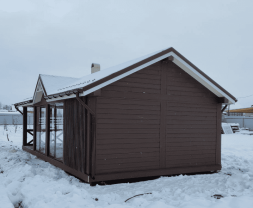 Закрытая беседка ШАЛЕ 2 с барбекю, фото 3