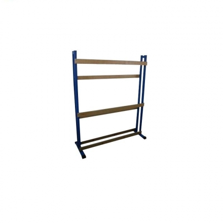 Стойка для лыж двухсторонняя на 20 пар, на колесиках, фото 1