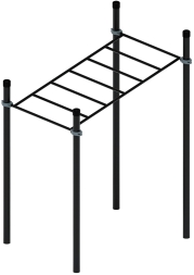 Воркаут ЛОВ 89 серый ВТ 101.07-03, фото 1