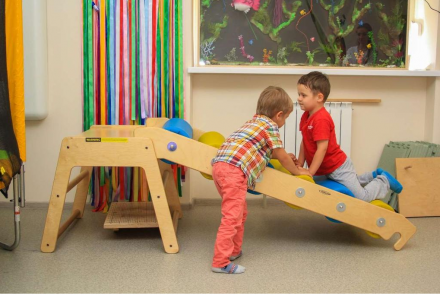 Горка для ЛФК с крупными мягкими роликами, фото 1