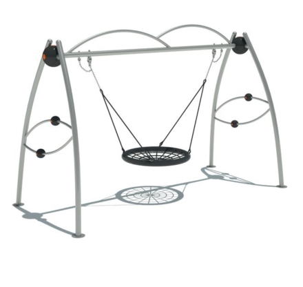 Качели Гнездо тип 2 с различными декоративными элементами для детской площадки, фото 1
