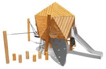 Игровой комплекс Эко VST 0024/8 для детской площадки Игровой комплекс Эко VST 0024/8 для детской площадки