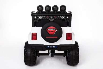 Двухместный полноприводный электромобиль White Jeep 12V 2.4G - S2388-W, фото 6