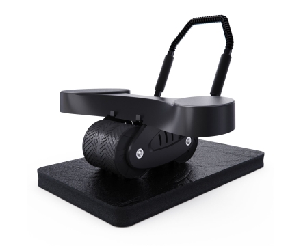 Тренажёр для пресса AB Roller SND чёрный с ковриком 45 х 30 x 3.5 cм, фото 2