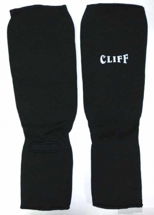 Защита голень-стопа х/б черная р.L, фото 1