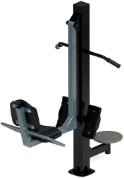 Жим ногами+Твистер (серый) - Уличный тренажер - СТ 022-13, фото 5