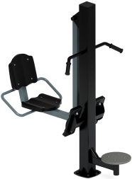 Жим ногами+Твистер (серый) - Уличный тренажер - СТ 022-13, фото 2