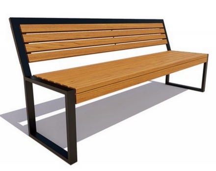 Скамейка TORUDA «Белла» 3,0м (три опоры), фото 1