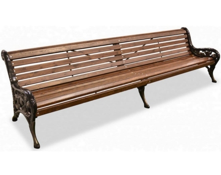 Скамейка чугунная НовоГрад 2,0 м (3 опоры), фото 3