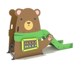 Горка Мишка от 2 лет для детской площадки