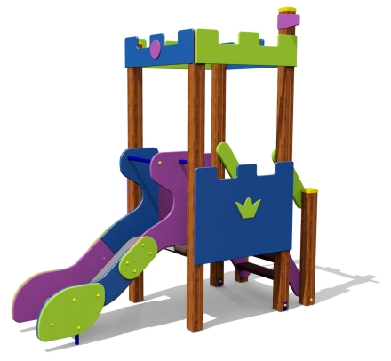 Игровой комплекс 070280.21 H=650 для детей 2-4 года для уличной площадки, фото 1