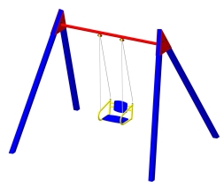 Одноместные качели Пионер Дворовые ЦК2УМ 1 для детских площадок Одноместные качели Пионер Дворовые ЦК2УМ 1 для детских площадок