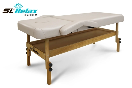 Массажный стол Relax Comfort-М бежевая кожа, фото 1