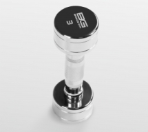 BRONZE GYM BG-PA-DB-C03 Гантель хромированная 3 кг