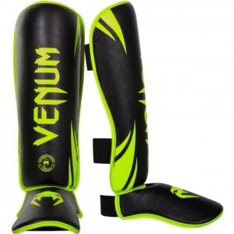 Щитки Venum Challenger - Neo Yellow/Black, фото 1
