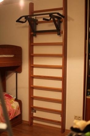 Шведская стенка деревянная Effectsport ДМБ-ТФ 260х80х14, фото 12