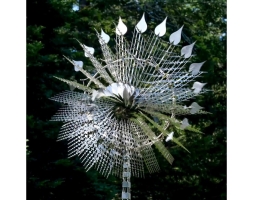 Скульптура из нержавеющей стали Квант Стандартный размер, трубчатое основание из обычной стали, фото 1