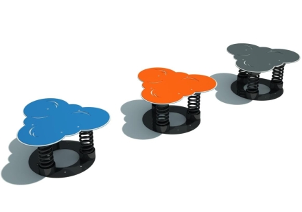 Качалка на пружине Облака-3 для детской площадки, фото 1