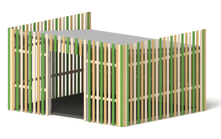 Теневой навес Аврора ТН-16 6х5 для детской площадки, фото 3